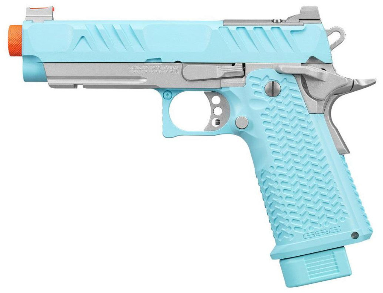 G&G STP45 GBB Airsoft Pistol, Macaron Blue