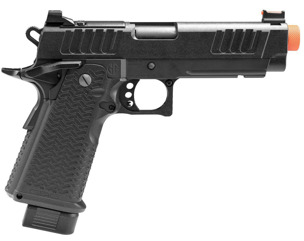 G&G STP45 US Gas Airsoft Pistol, Black