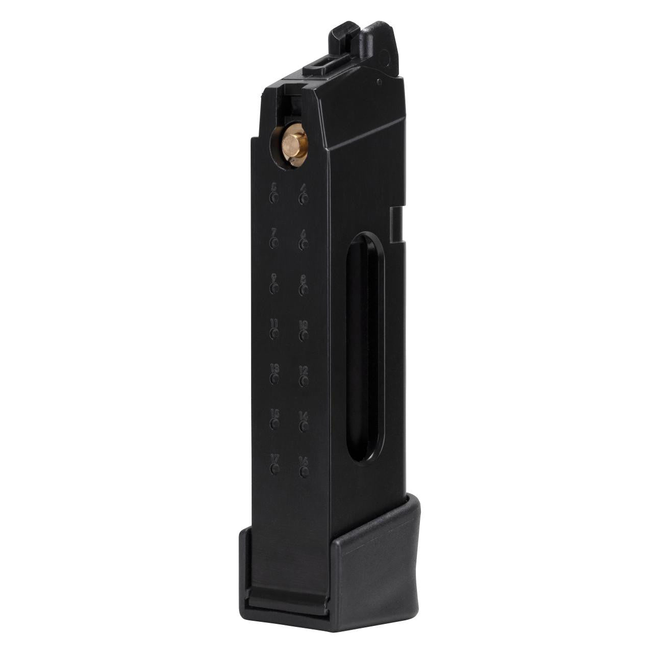 Glock G19 Gen5 MOS CO2 17rd Magazine, Black
