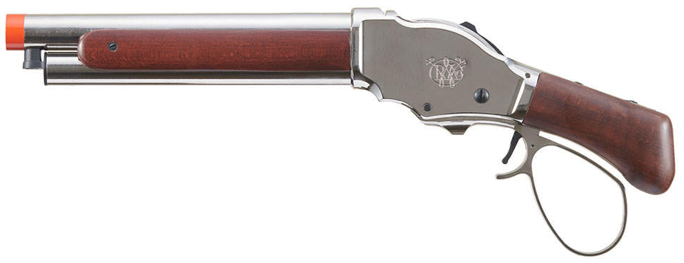 Golden Eagle 1887 Compact Wide Lever Action Gas Powered Airsoft Shotgun, Silver