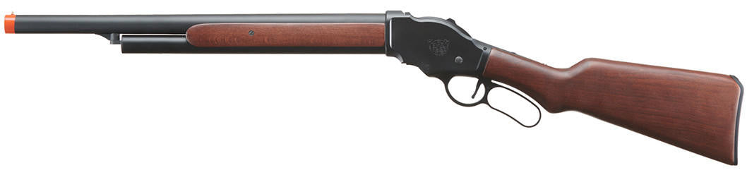 Golden Eagle 1887 Long Lever Action Gas Powered Airsoft Shotgun, Black/Wood