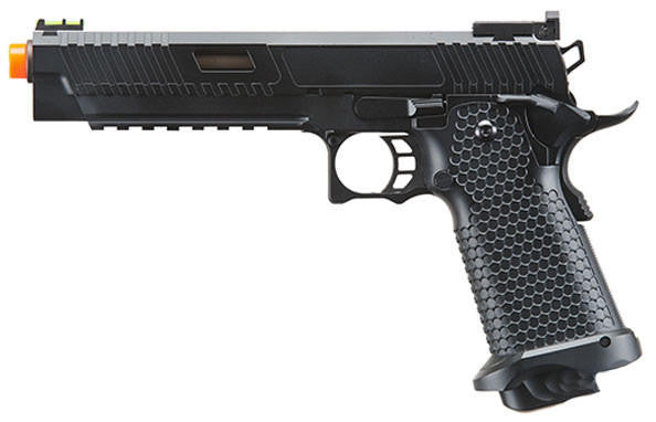 Golden Eagle 3615 Hi-Capa GBB Airsoft Pistol w/ Vented Slide, Black/Bronze