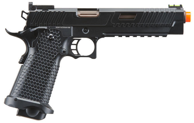 Golden Eagle 3615 Hi-Capa GBB Airsoft Pistol w/ Vented Slide, Black/Bronze