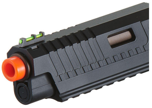 Golden Eagle 3615 Hi-Capa GBB Airsoft Pistol w/ Vented Slide, Black/Bronze