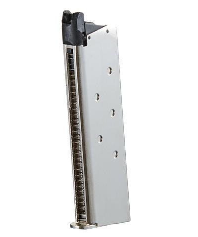 Golden Eagle Airsoft 1911 28 Round Single Stack Magazine for GE3307, Silver