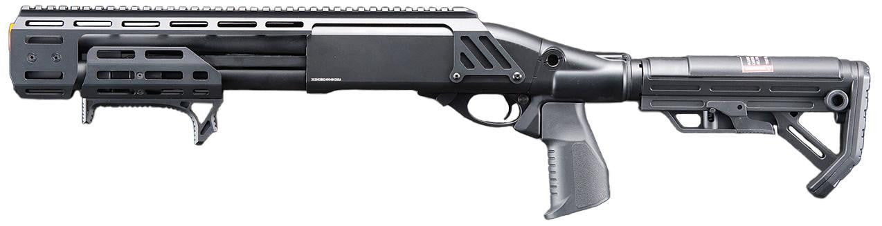 Golden Eagle Alpha Tactical Production A.T.P. Doomsday CO2 Gas Pump-Action Airsoft Shotgun, Black