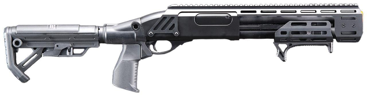 Golden Eagle Alpha Tactical Production A.T.P. Doomsday CO2 Gas Pump-Action Airsoft Shotgun, Black