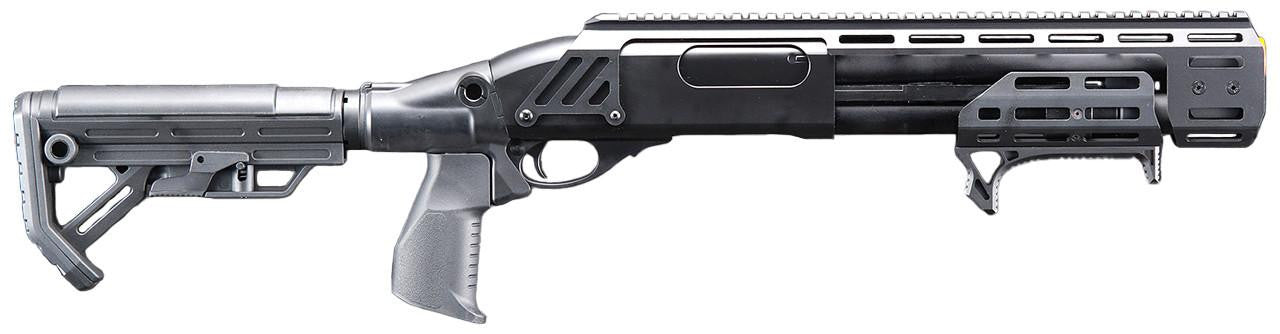 Golden Eagle Alpha Tactical Production A.T.P. Doomsday Gas Pump-Action Airsoft Shotgun, Black