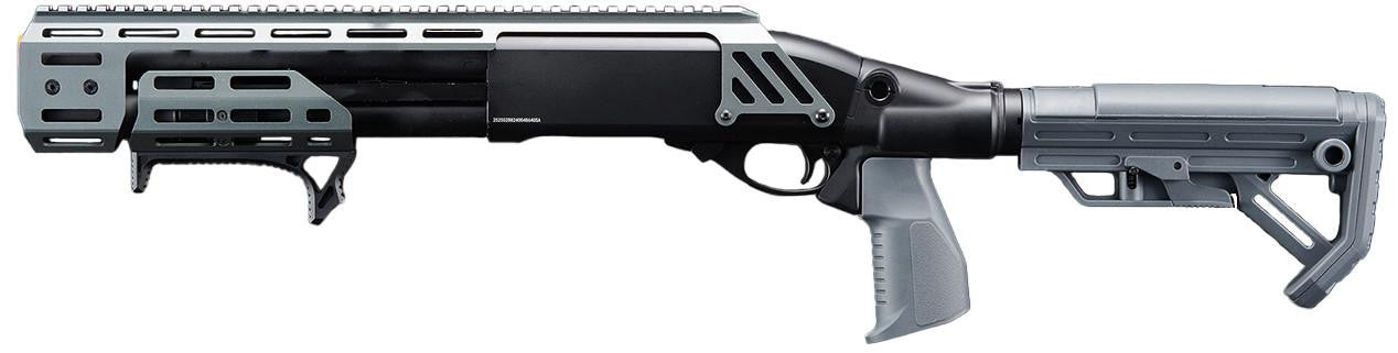 Golden Eagle Alpha Tactical Production A.T.P. Doomsday Gas Pump-Action Airsoft Shotgun, Gray