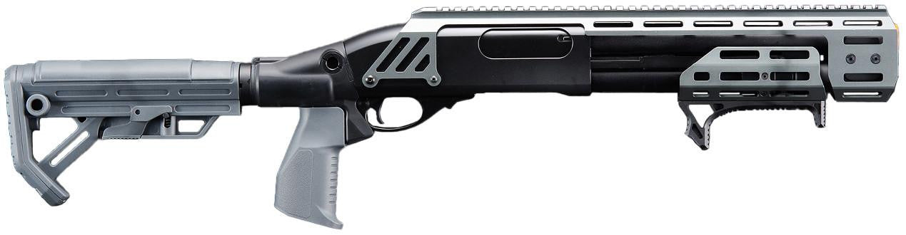 Golden Eagle Alpha Tactical Production A.T.P. Doomsday Gas Pump-Action Airsoft Shotgun, Gray