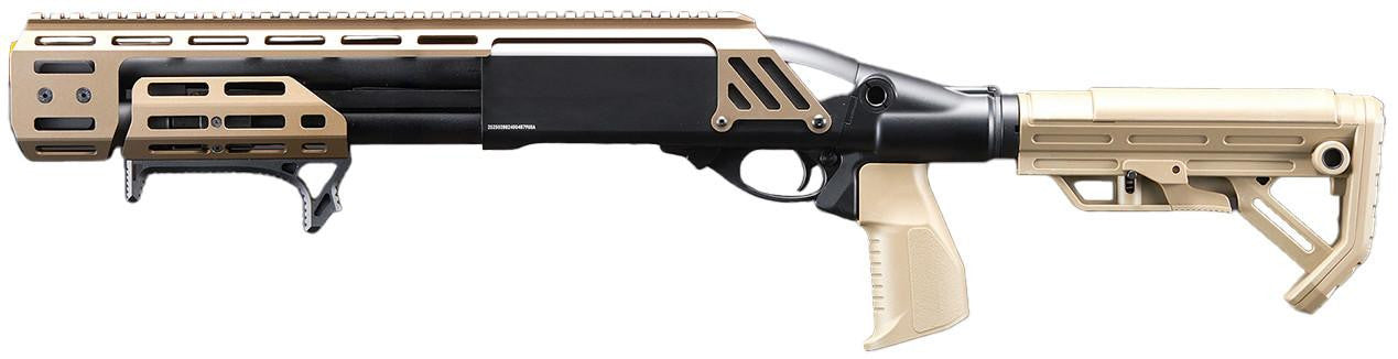 Golden Eagle Alpha Tactical Production A.T.P. Doomsday Gas Pump-Action Airsoft Shotgun, Tan