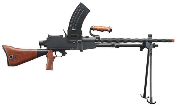 Golden Eagle Type 96 Full Metal Airsoft AEG Rifle, Wood/Black