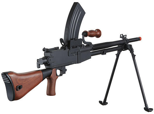 Golden Eagle Type 96 Full Metal Airsoft AEG Rifle, Wood/Black