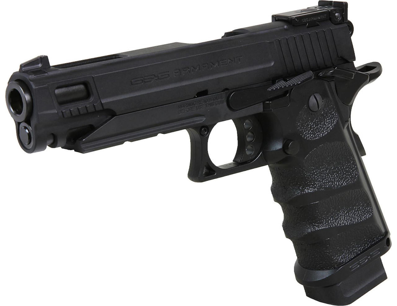 G&G GPM1911 CP MS MK II Gas Blowback Airsoft Pistol, Black