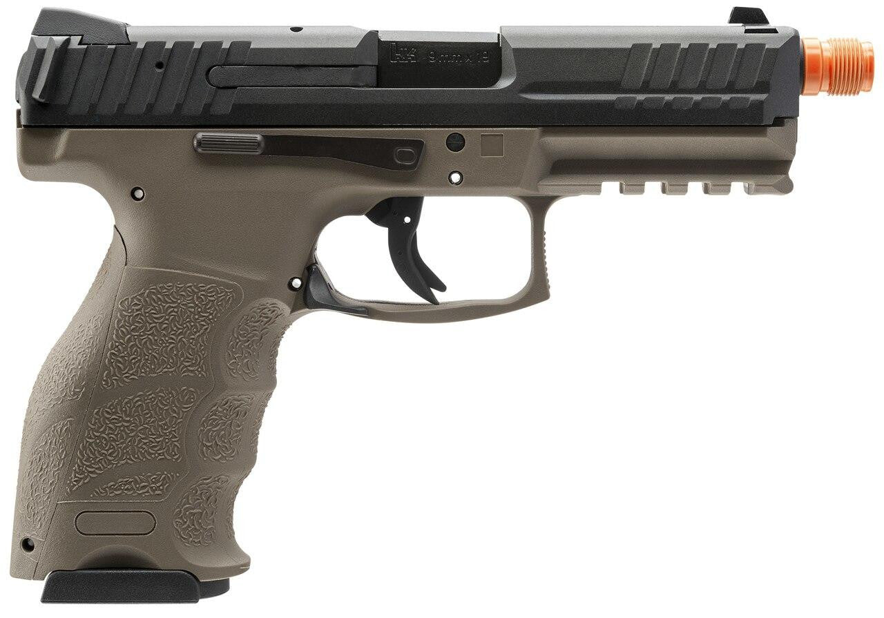 H&K VP9 Tac Gas Blowback Airsoft Pistol, Black/Tan