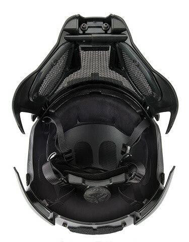 Interstellar Battle Trooper Full Face Airsoft Helmet, Black