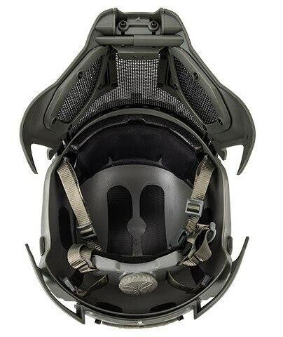 Interstellar Battle Trooper Full Face Airsoft Helmet, Foliage Green