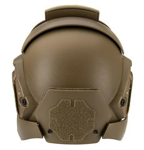 Interstellar Battle Trooper Full Face Airsoft Helmet, Tan