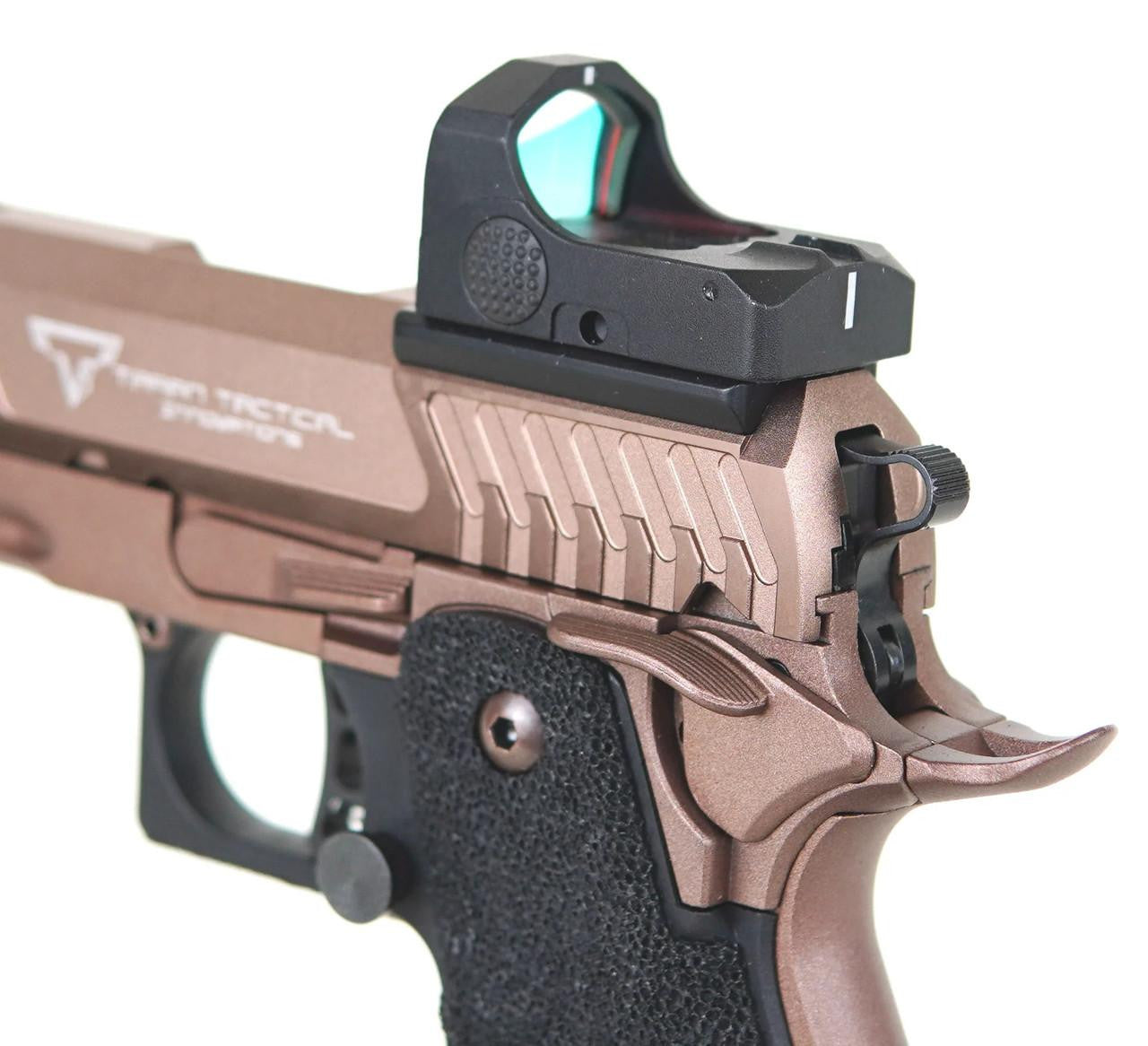 JAG Arms TTI Sand Viper HIGH GRADE Hi Capa GBB Airsoft Pistol, Two-Tone