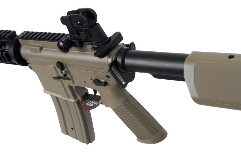 JG Super Enhanced M4 CQB RIS AEG Dark Earth Airsoft Rifle