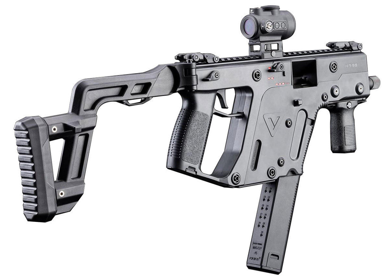Krytac KRISS Vector Gas Blowback SMG Airsoft Rifle, Black