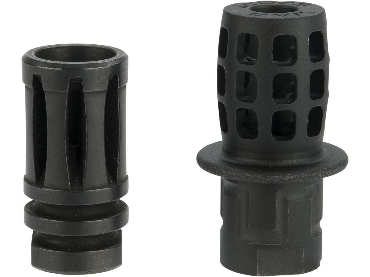 Krytac Licensed CNC Steel LVOA Top Hat Flashhider, Black