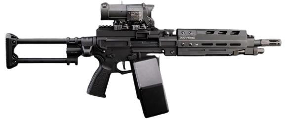 KRYTAC Trident LMG-M PARA Enhanced M-LOK Airsoft AEG Light Machine Gun, Black