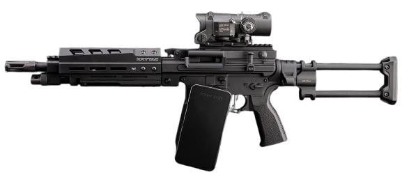 KRYTAC Trident LMG-M PARA Enhanced M-LOK Airsoft AEG Light Machine Gun, Black