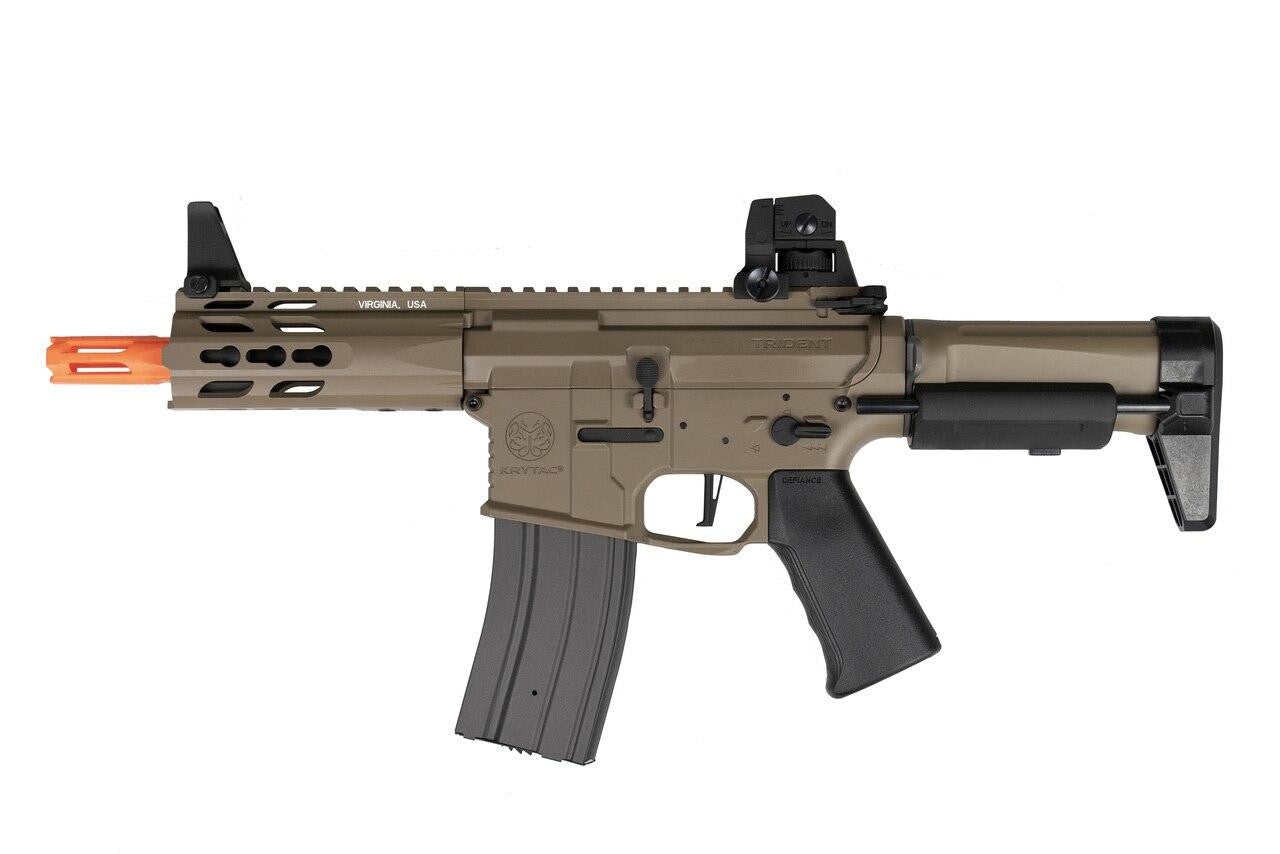 Krytac Trident PDW MK2 CQB AEG Airsoft Rifle, Tan/FDE