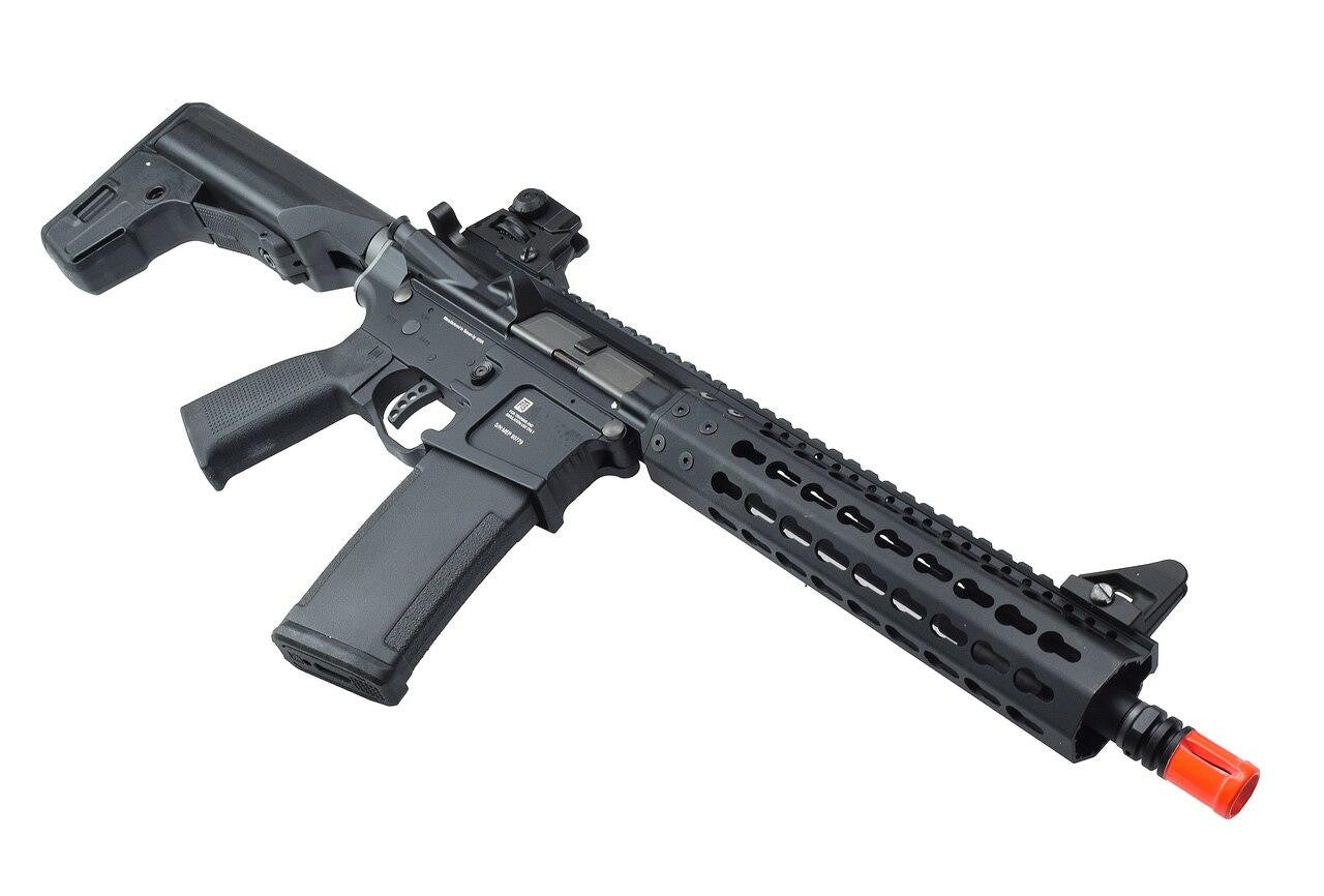 KWA PTS Mega Arms MKM AR-15 CQB Gas Airsoft Rifle, Black
