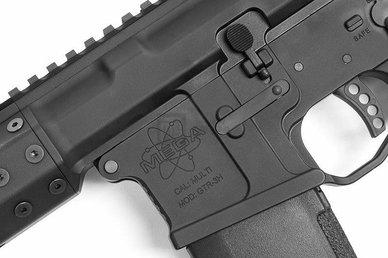 KWA PTS Mega Arms MKM AR-15 CQB Gas Airsoft Rifle, Black