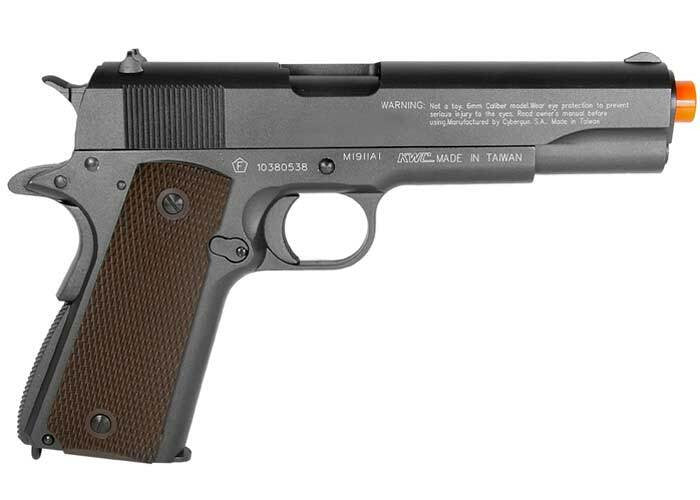 KWC Colt 1911 Full Metal Co2 Blowback Airsoft Pistol, Black