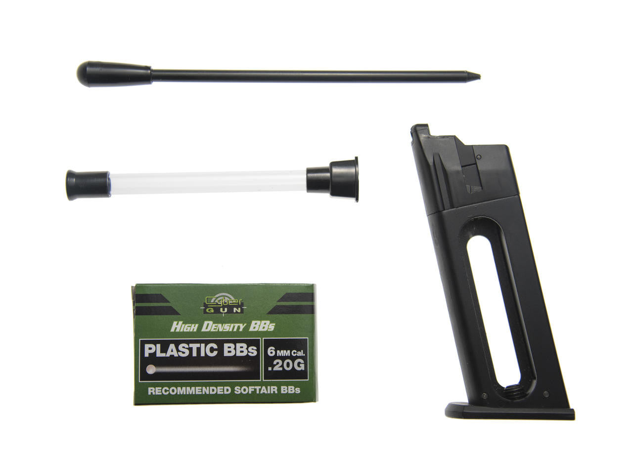 KWC Magnum Research Desert Eagle .50AE Full Auto Co2 Airsoft Pistol, Black