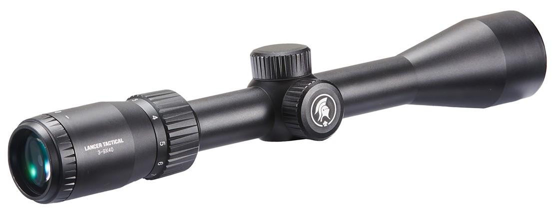 Lancer Air 3-9x40AO Air Rifle Scope, Black
