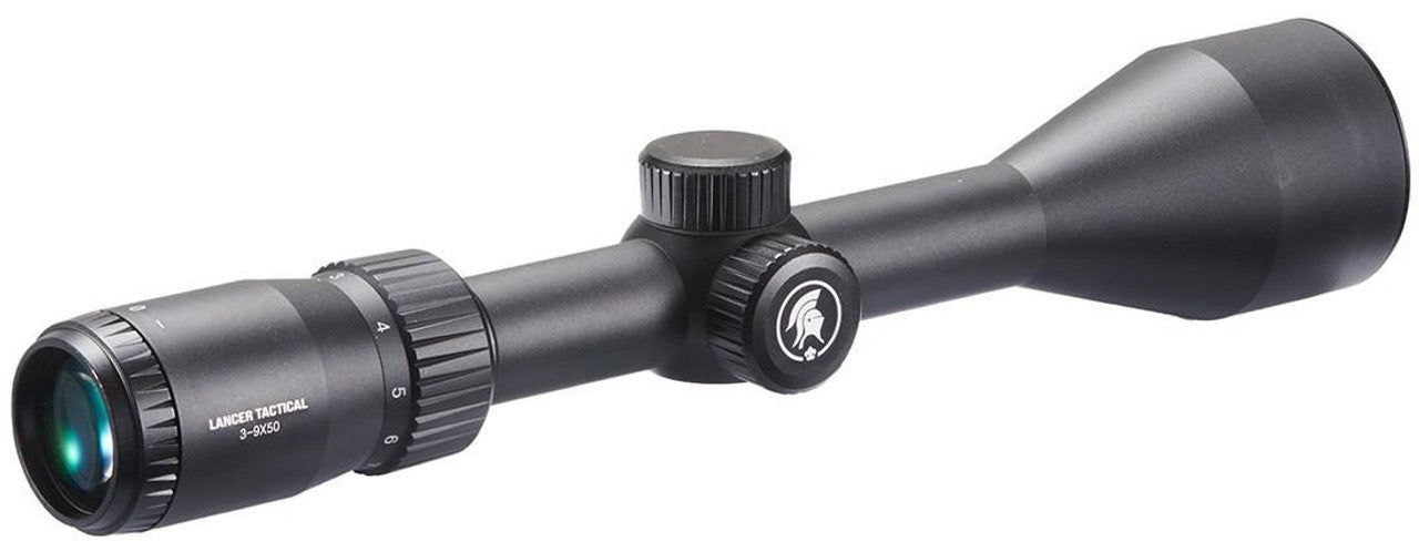 Lancer Air 3-9x50AO Air Rifle Scope, Black