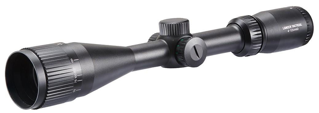 Lancer Air 4-12x40AO Air Rifle Scope, Black