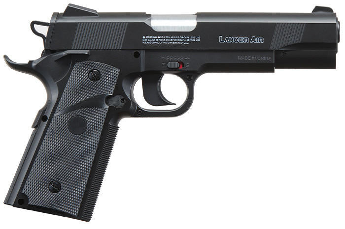 Lancer Air Saber X1911 CO2 .177 Cal Airgun Pistol, Black