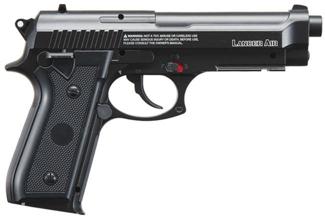 Lancer Air Saber X92 CO2 .177 Cal Full Metal Airgun Pistol, Black