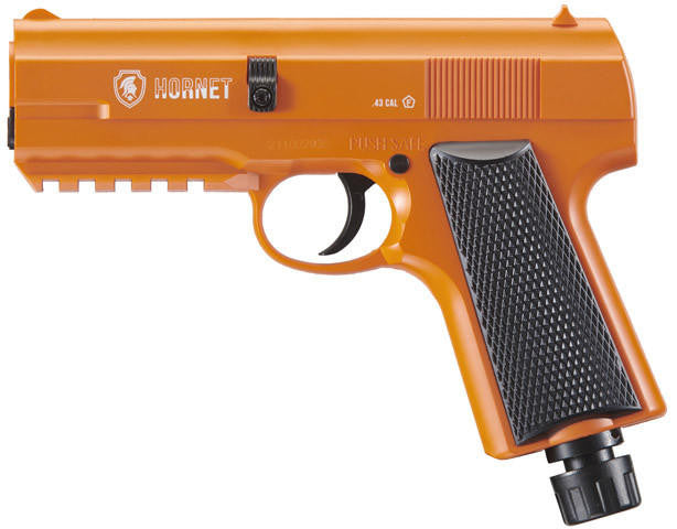 Lancer Defense Hornet .43 Cal CO2 Powered Less Lethal Defense Air Pistol Full Set, Orange/Black