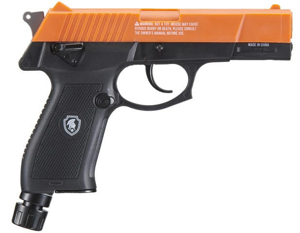 Lancer Defense Scorpion .50 Cal CO2 Powered Less Lethal Defense Air Pistol, Orange/Black