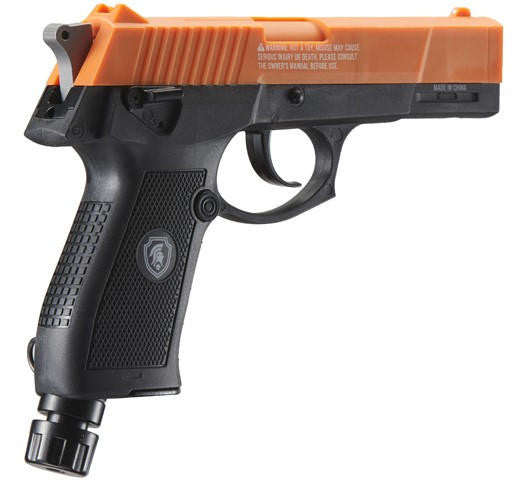 Lancer Defense Scorpion .50 Cal CO2 Powered Less Lethal Defense Air Pistol, Orange/Black