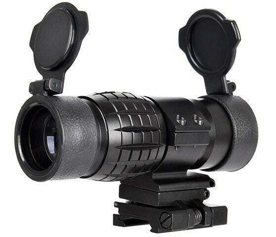 Lancer Tactical 1-3X Adjustable Magnifier w/ Picatinny Mount, Black