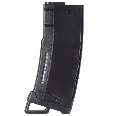 Lancer Tactical 130 Round High Speed Mid-Cap M4 Airsoft Magazine, Black