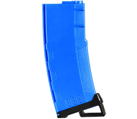 Lancer Tactical 130 Round High Speed Mid-Cap M4 Airsoft Magazine, Blue