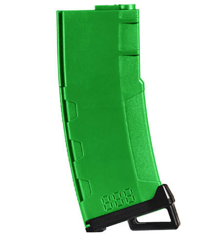Lancer Tactical 130 Round High Speed Mid-Cap M4 Airsoft Magazine, Green