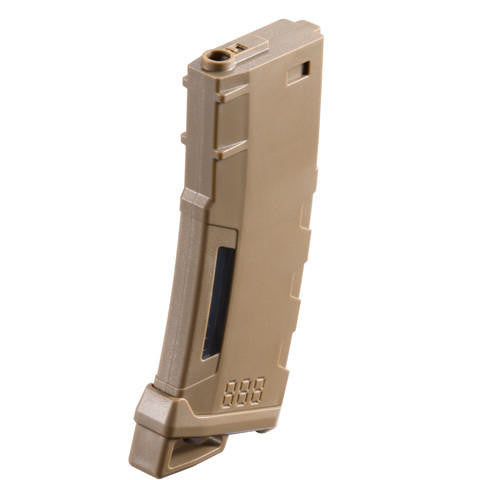 Lancer Tactical 130 Round High Speed Mid-Cap M4 Airsoft Magazine, Tan