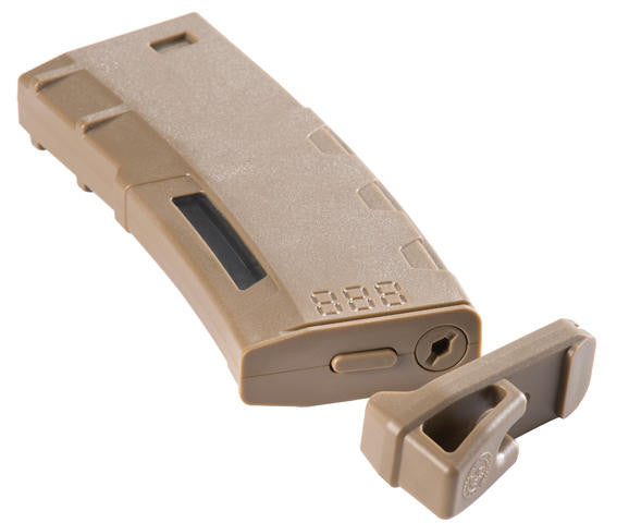 Lancer Tactical 130 Round High Speed Mid-Cap M4 Airsoft Magazine, Tan