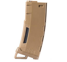 Lancer Tactical 130 Round High Speed Mid-Cap M4 Airsoft Magazine, Tan
