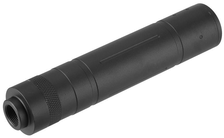 Lancer Tactical 155mm Aluminum Slot-Cut Mock Suppressor, Black