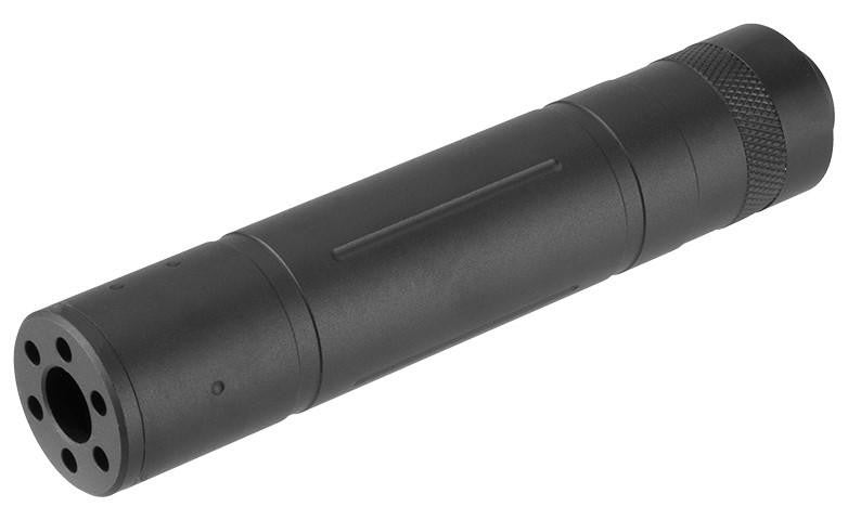 Lancer Tactical 155mm Aluminum Slot-Cut Mock Suppressor, Black
